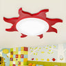 Kids Cartoon Blue Sun-Shaped Acrylic Flush Mount Light Image - 6