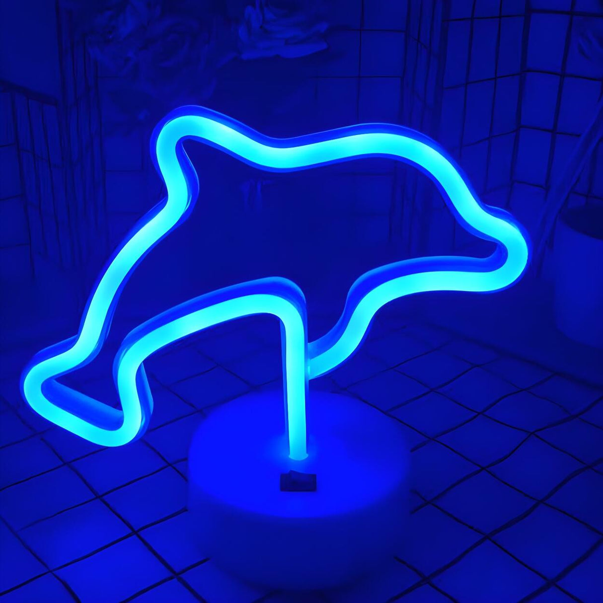 Kids Cartoon Lightning Bolt Mini Neon LED Night Lamp Image - 16