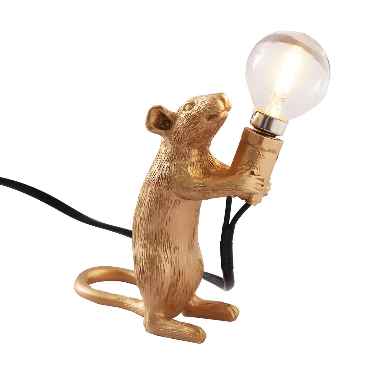 Kids Chic Mouse-Shaped Resin Bedside Decor Table Lamp Image - 5