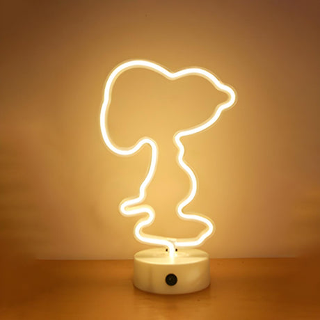 Kids Creative Cartoon Animal Neon LED Night Light Image - 1