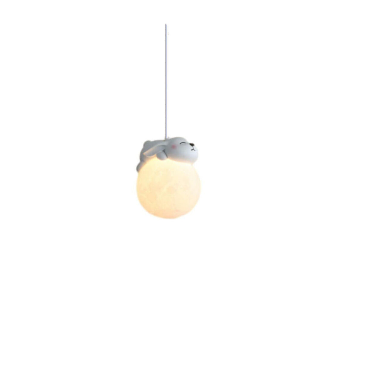 Kids Cute Globe Resin Pendant Light Adjustable Cord Image - 10