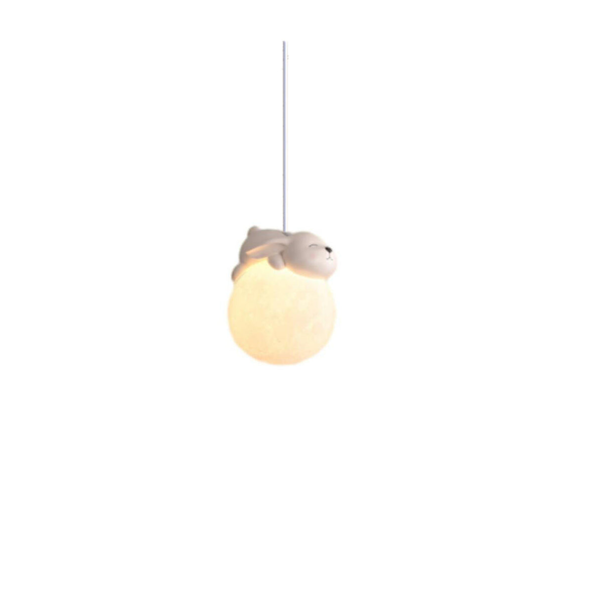 Kids Cute Globe Resin Pendant Light Adjustable Cord Image - 13