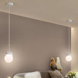 Kids Cute Globe Resin Pendant Light Adjustable Cord Image - 20