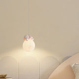 Kids Cute Globe Resin Pendant Light Adjustable Cord Image - 21