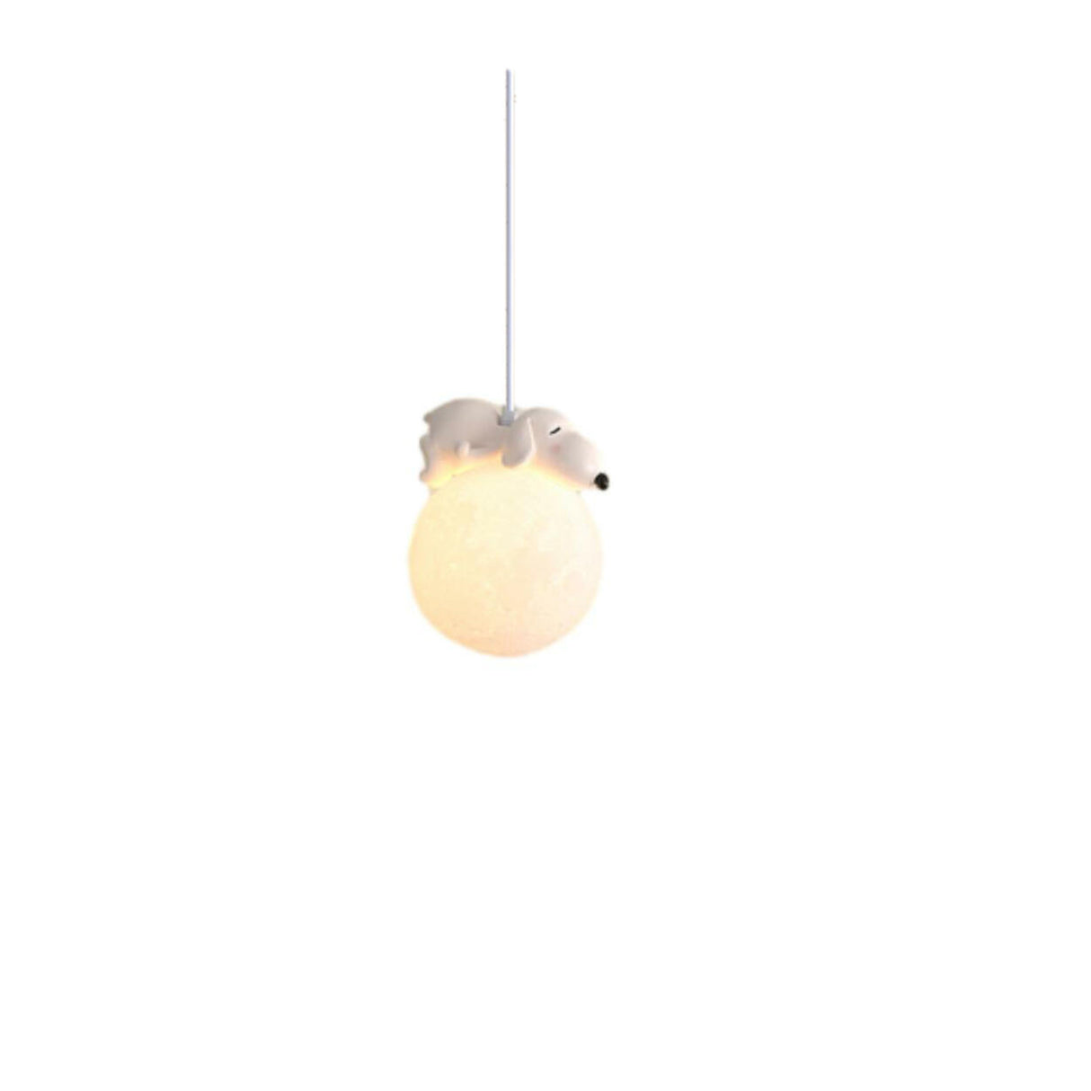 Kids Cute Globe Resin Pendant Light Adjustable Cord Image - 5