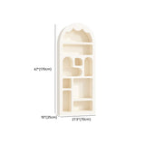 Kids Elegant French Arch Beige Organizing Bookcase Image - 14