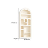 Kids Elegant French Arch Beige Organizing Bookcase Image - 15