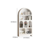 Kids Elegant French Arch Beige Organizing Bookcase Image - 16