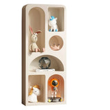 Kids Elegant French Arch Beige Organizing Bookcase Image - 2