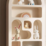 Kids Elegant French Arch Beige Organizing Bookcase Image - 9