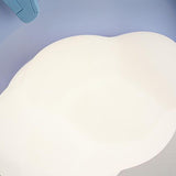 Kids Lovely Bunny Cloud Pink Round Flush Mount Light Image - 10