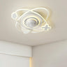 Kids Room 2 Elliptic Rings Ceiling Fan with LED Light Image - 3