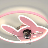 Kids Room 3 Blade Bow Fun Pattern Ceiling Fan Light Image - 16