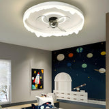 Kids Room 3 Blade Bow Fun Pattern Ceiling Fan Light Image - 5