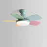 Kids Room 5 Multicolored Blades LED Ceiling Fan Light Image - 8