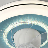 Kids Room 7 Clear Blades Childish Ceiling Fan Light Image - 14