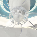 Kids Room 7 Clear Blades Childish Ceiling Fan Light Image - 15