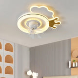 Kids Room 7 Clear Blades Childish Ceiling Fan Light Image - 7