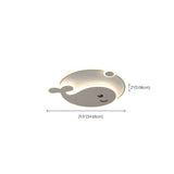 Kids Room Adorable Whale LED Flush Mount Ceiling Light Image - 13