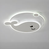 Kids Room Adorable Whale LED Flush Mount Ceiling Light Image - 5