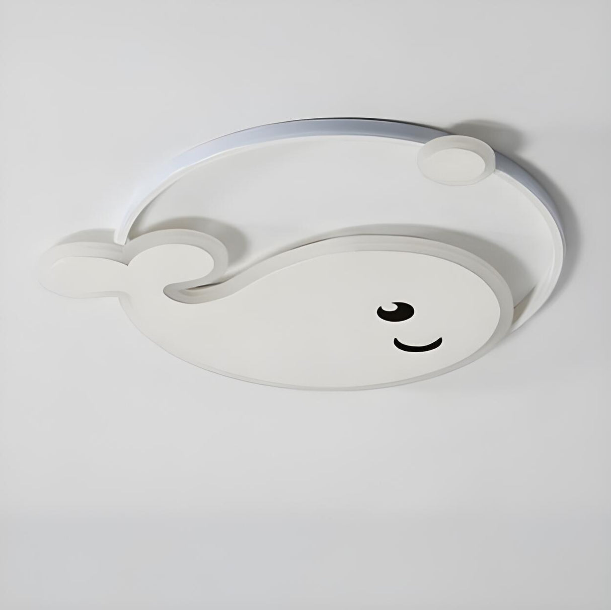 Kids Room Adorable Whale LED Flush Mount Ceiling Light Image - 6