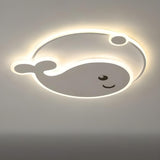 Kids Room Adorable Whale LED Flush Mount Ceiling Light Image - 8