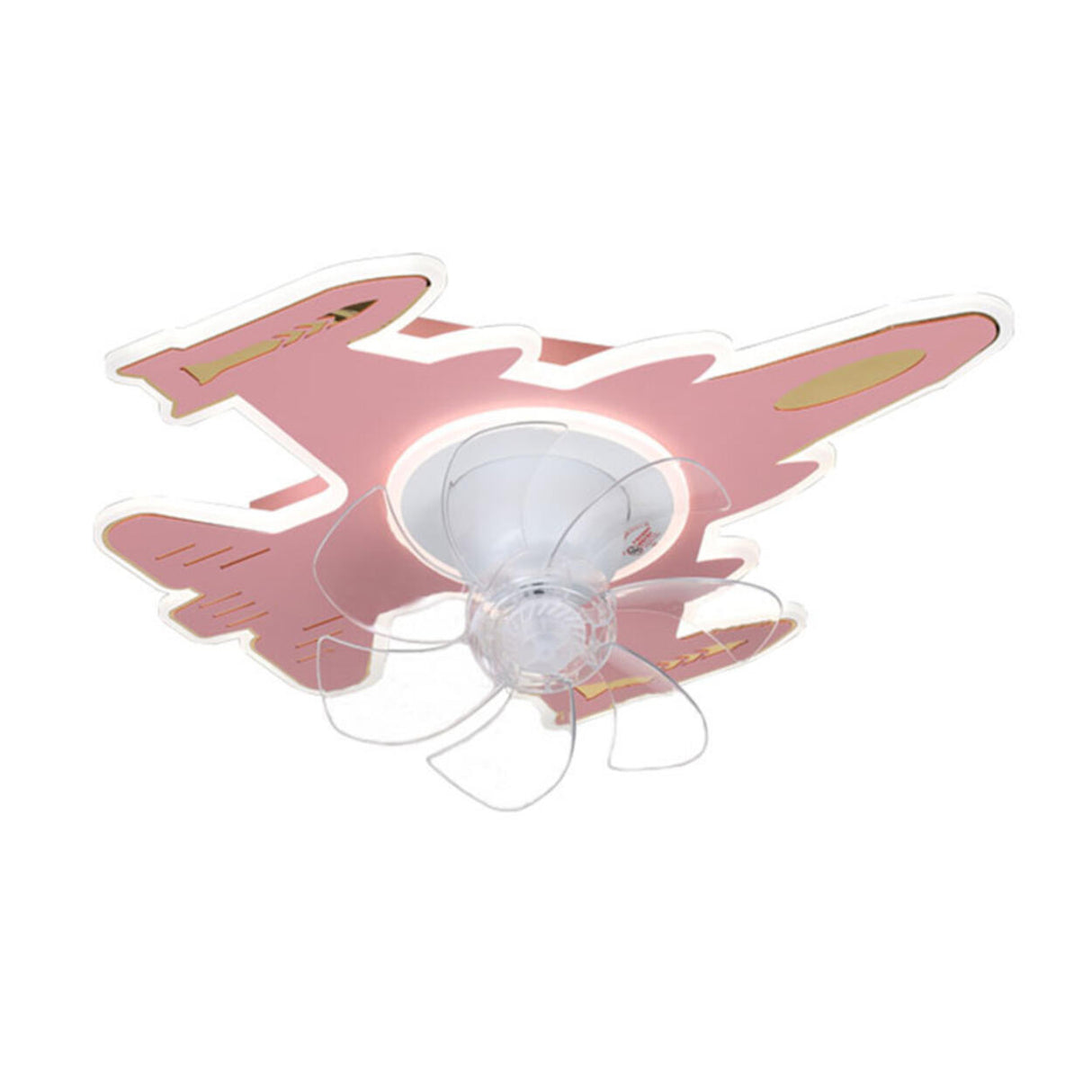 Kids Room Aircraft Shaped Ceiling Fan with LED Light Image - 5