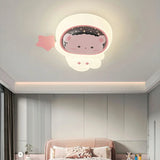 Kids Room Astronaut Dimmable LED Flush Mount Light Image - 12