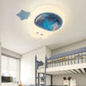 Kids Room Astronaut Dimmable LED Flush Mount Light Image - 2