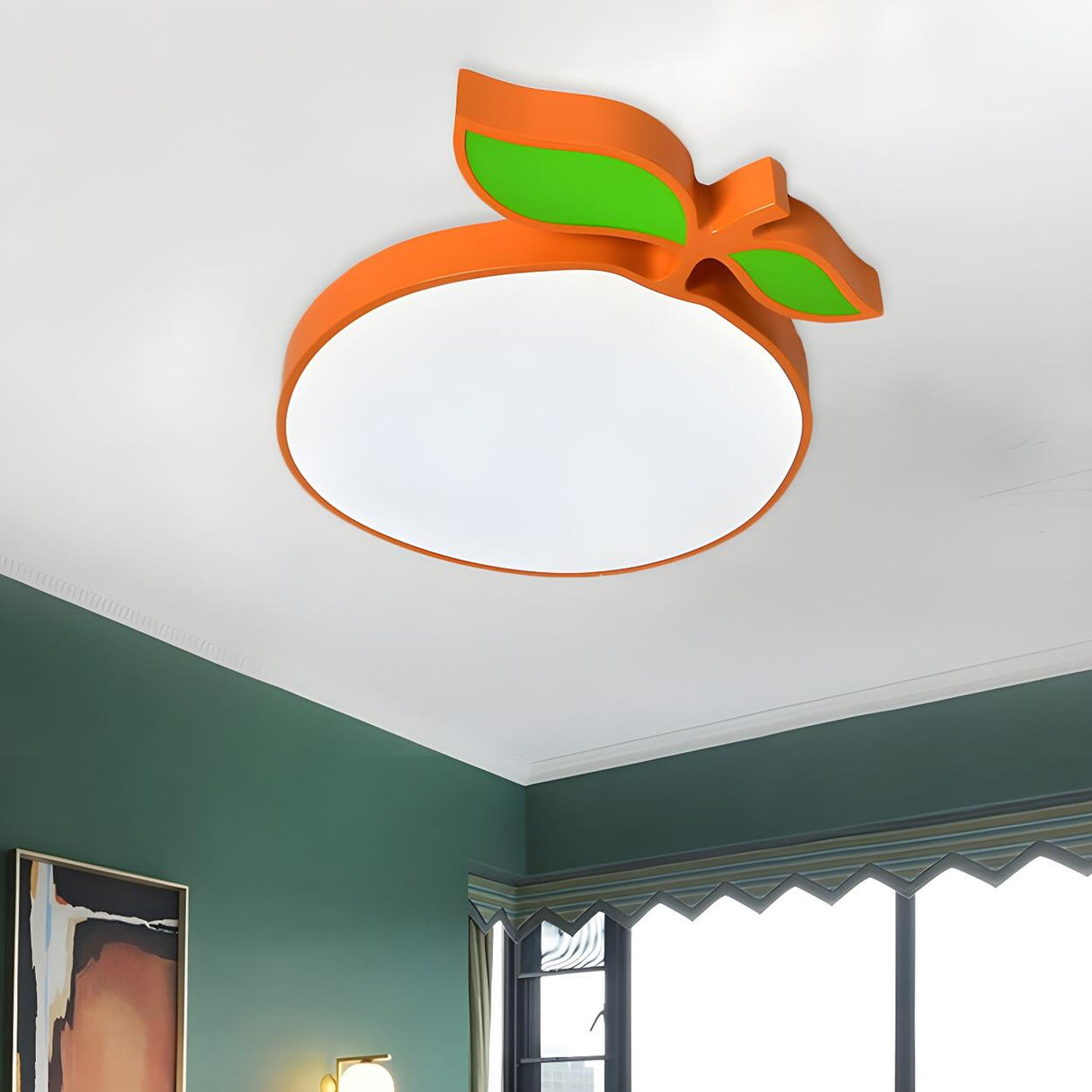 Kids Room Banana-Shaped LED Flush Mount Ceiling Light Image - 10