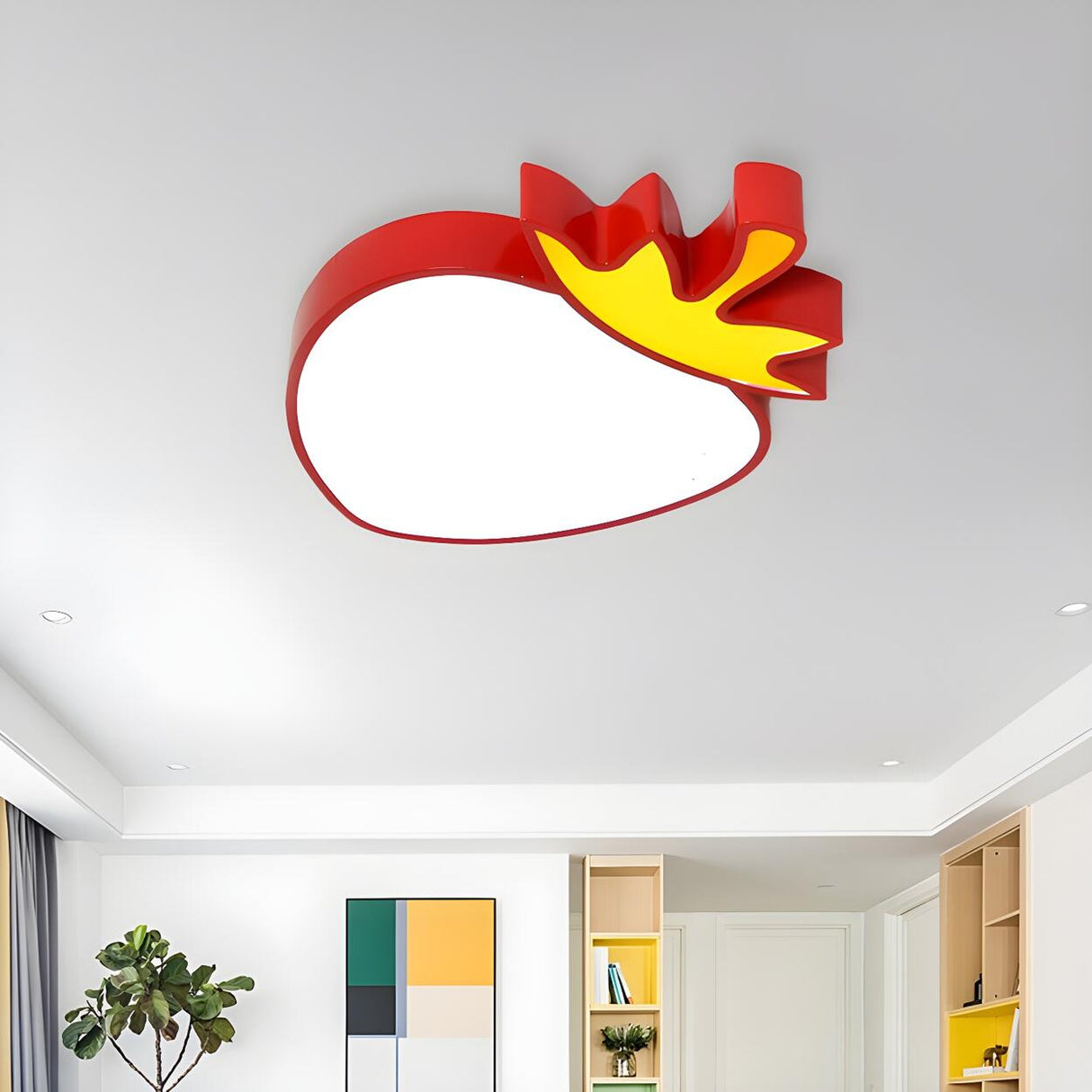 Kids Room Banana-Shaped LED Flush Mount Ceiling Light Image - 20