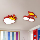 Kids Room Banana-Shaped LED Flush Mount Ceiling Light Image - 21