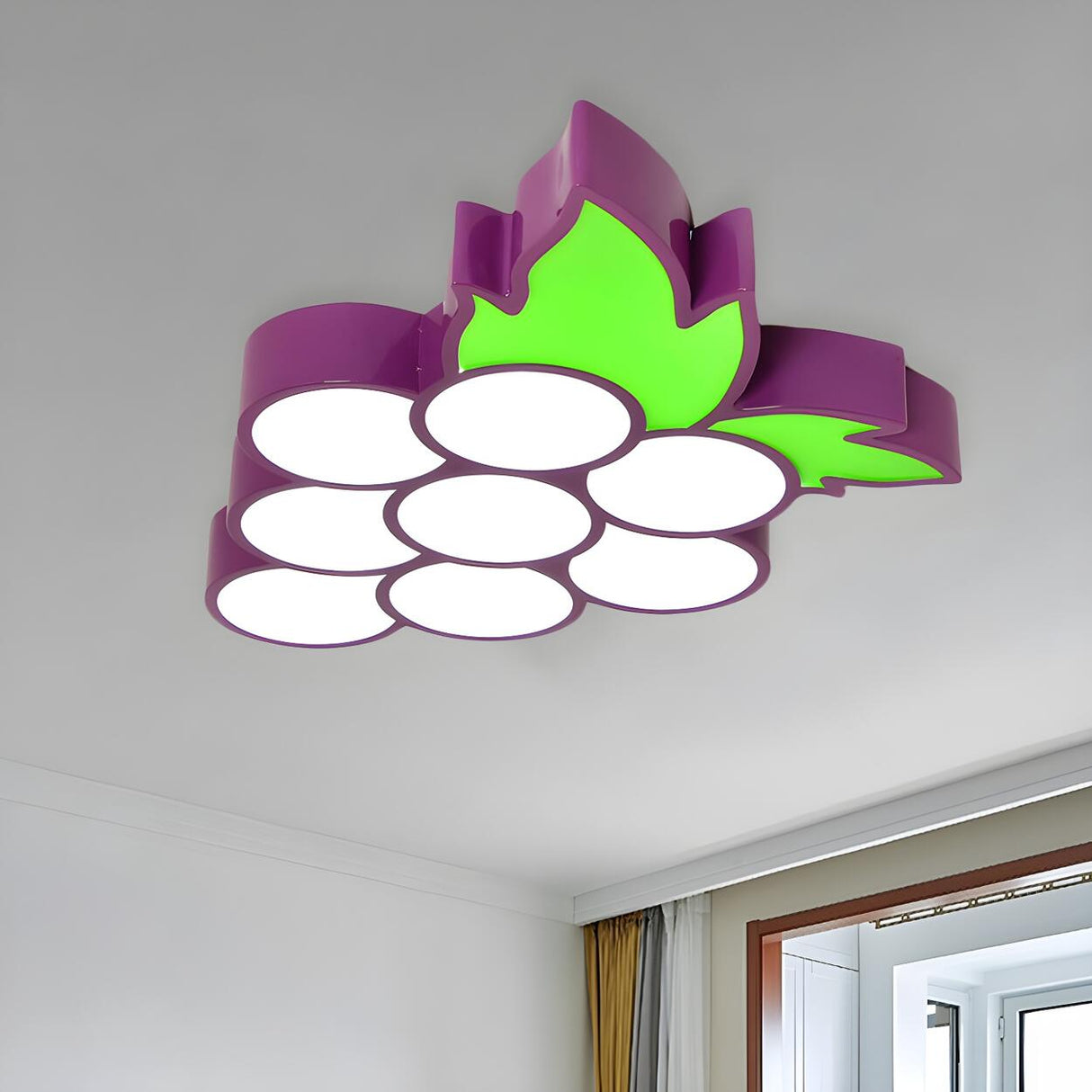 Kids Room Banana-Shaped LED Flush Mount Ceiling Light Image - 25