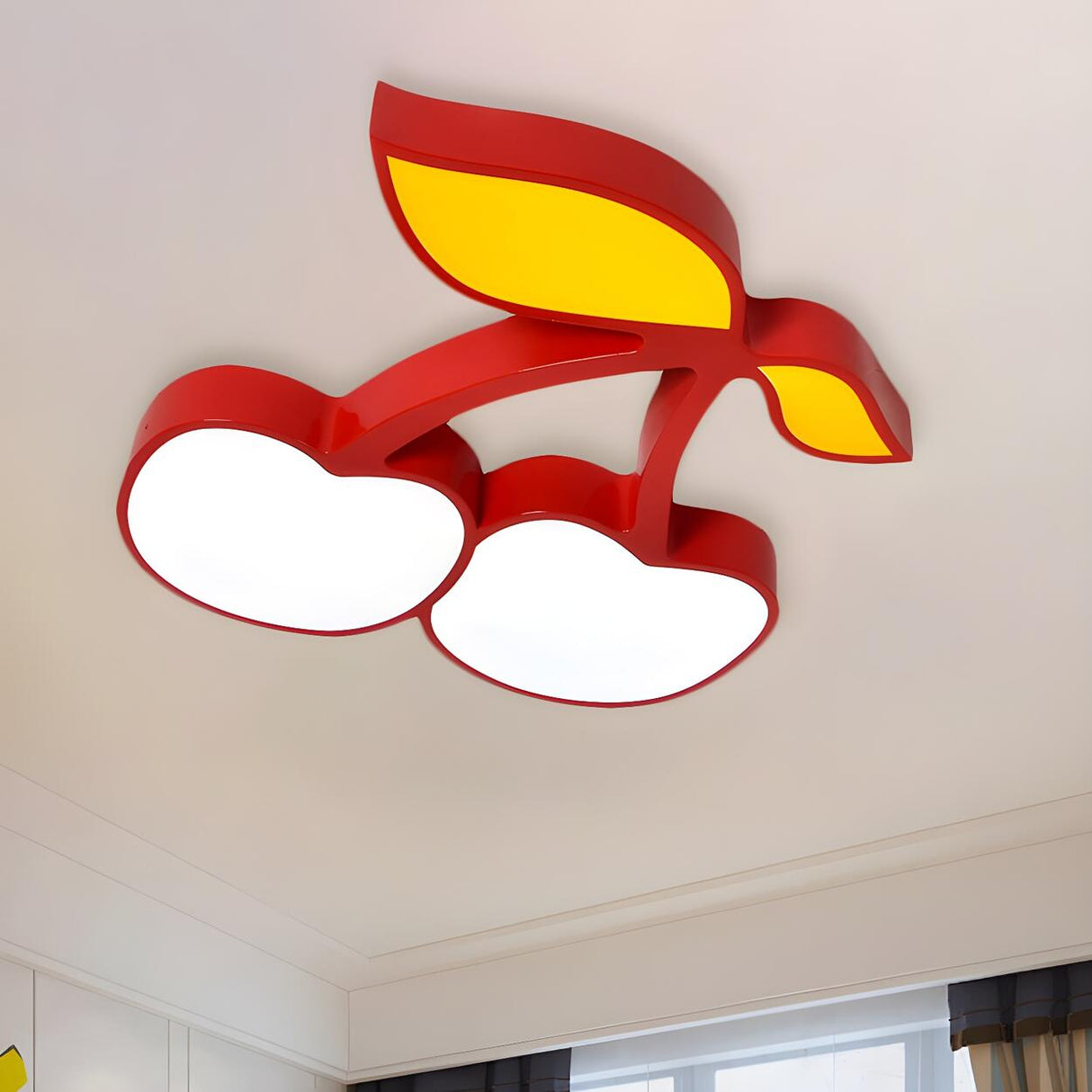 Kids Room Banana-Shaped LED Flush Mount Ceiling Light Image - 30