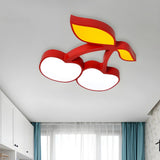 Kids Room Banana-Shaped LED Flush Mount Ceiling Light Image - 32