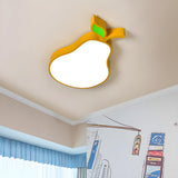 Kids Room Banana-Shaped LED Flush Mount Ceiling Light Image - 6