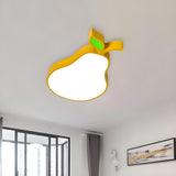 Kids Room Banana-Shaped LED Flush Mount Ceiling Light Image - 7