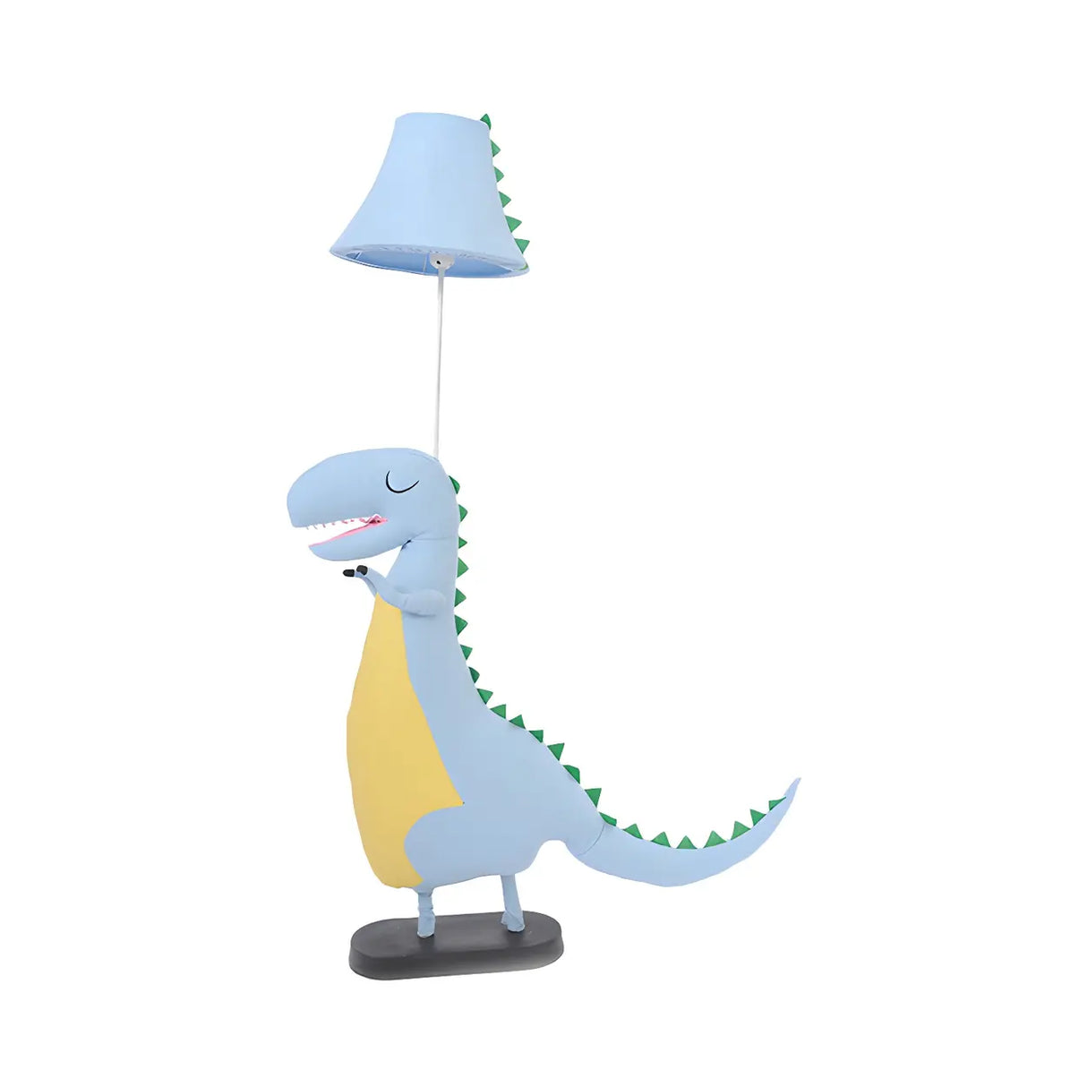 Kids Room Blue Cartoon Dinosaur Fabric LED Floor Lamp Image - 3