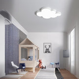 Kids Room Blue Cloud LED Flush Mount Ceiling Light Image - 3