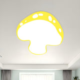 Kids Room Blue Mushroom LED Flush Mount Ceiling Light Image - 9