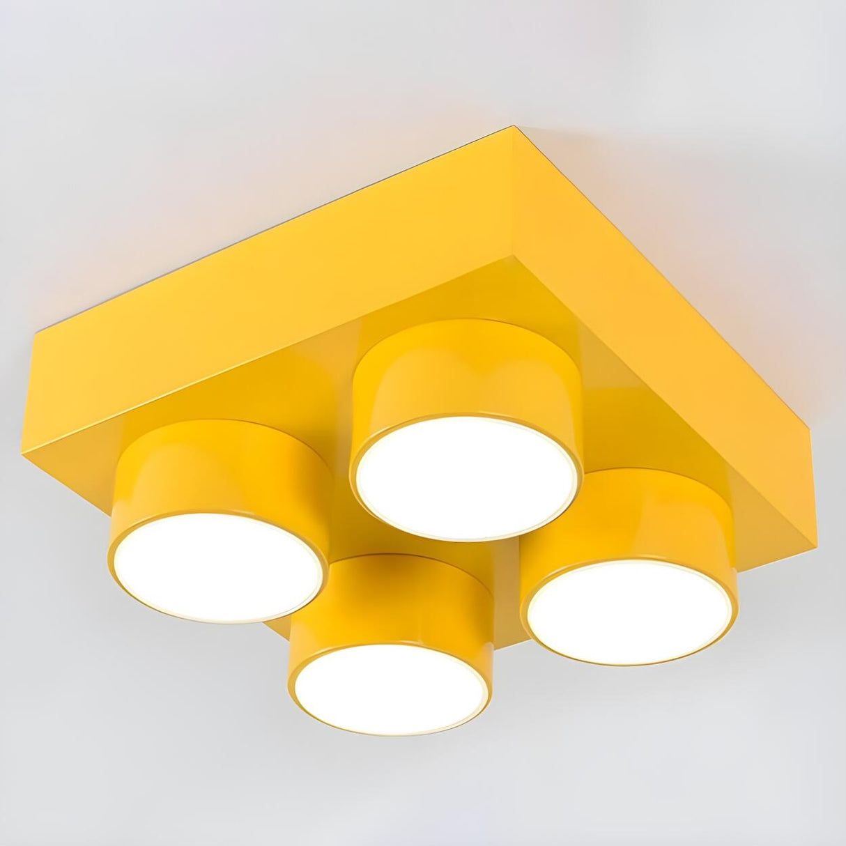 Kids Room Building Blocks LED Flush Mount Ceiling Light Image - 3