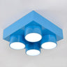 Kids Room Building Blocks LED Flush Mount Ceiling Light Image - 4