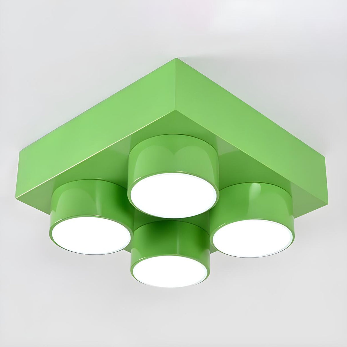 Kids Room Building Blocks LED Flush Mount Ceiling Light Image - 7