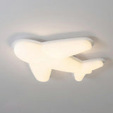 Kids Room Cartoon Airplane LED Flush Mount Ceiling Lamp Image - 9