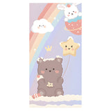 Kids Room Cartoon Bunny Rectangle Polyester Pink Area Rug Image - 5