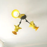 Kids Room Cartoon Colorful Bird Semi-Flush Mount Light Image - 5