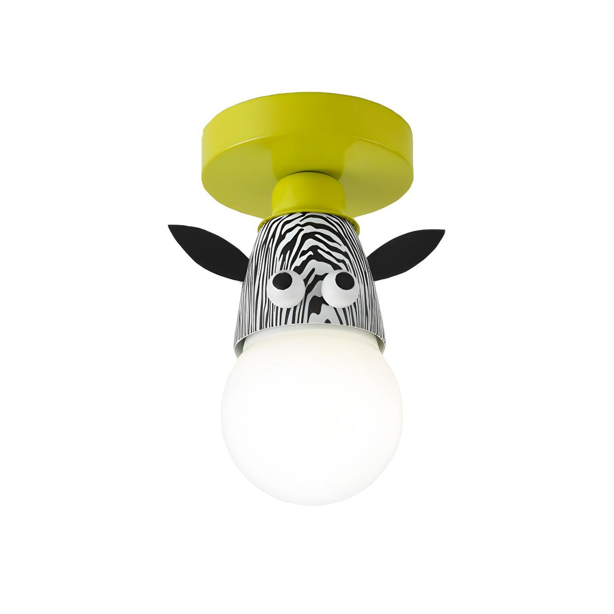 Kids Room Cartoon Giraffe Semi-Flush Mount Ceiling Lamp Image - 23