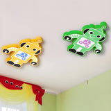 Kids Room Cartoon Orange Robot LED Flush Mount Light Image - 15