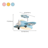 Kids Room Chic Cute Airplane LED Ceiling Fan Light #size