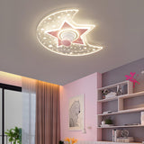 Kids Room Chic Star and Moon LED Ceiling Fan with Light Image - 10